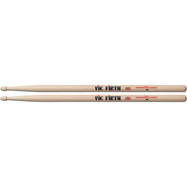 Baquetas Vic Firth American Classic 5b Hickory Punta Madera Color Marron Claro